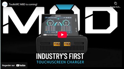 Vidéo Chargeur ToolkitRC M8D Dual.