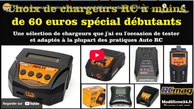 Vidéo Choix de chargeurs à moins de 60 euros spécial débutants adaptés à la plupart des pratiques.
