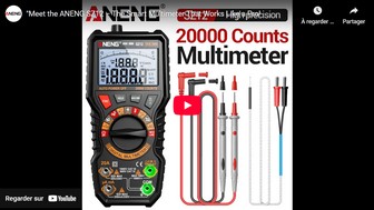 Découvrez l'ANENG SZ12 – Le multimètre intelligent