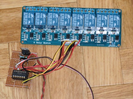 décoder la voie concernée (voie7 pour moi) avec un ATtiny84