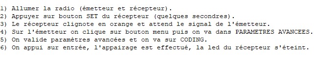 Méthode d'appairage