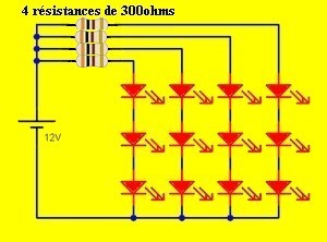 Leds en parallèle