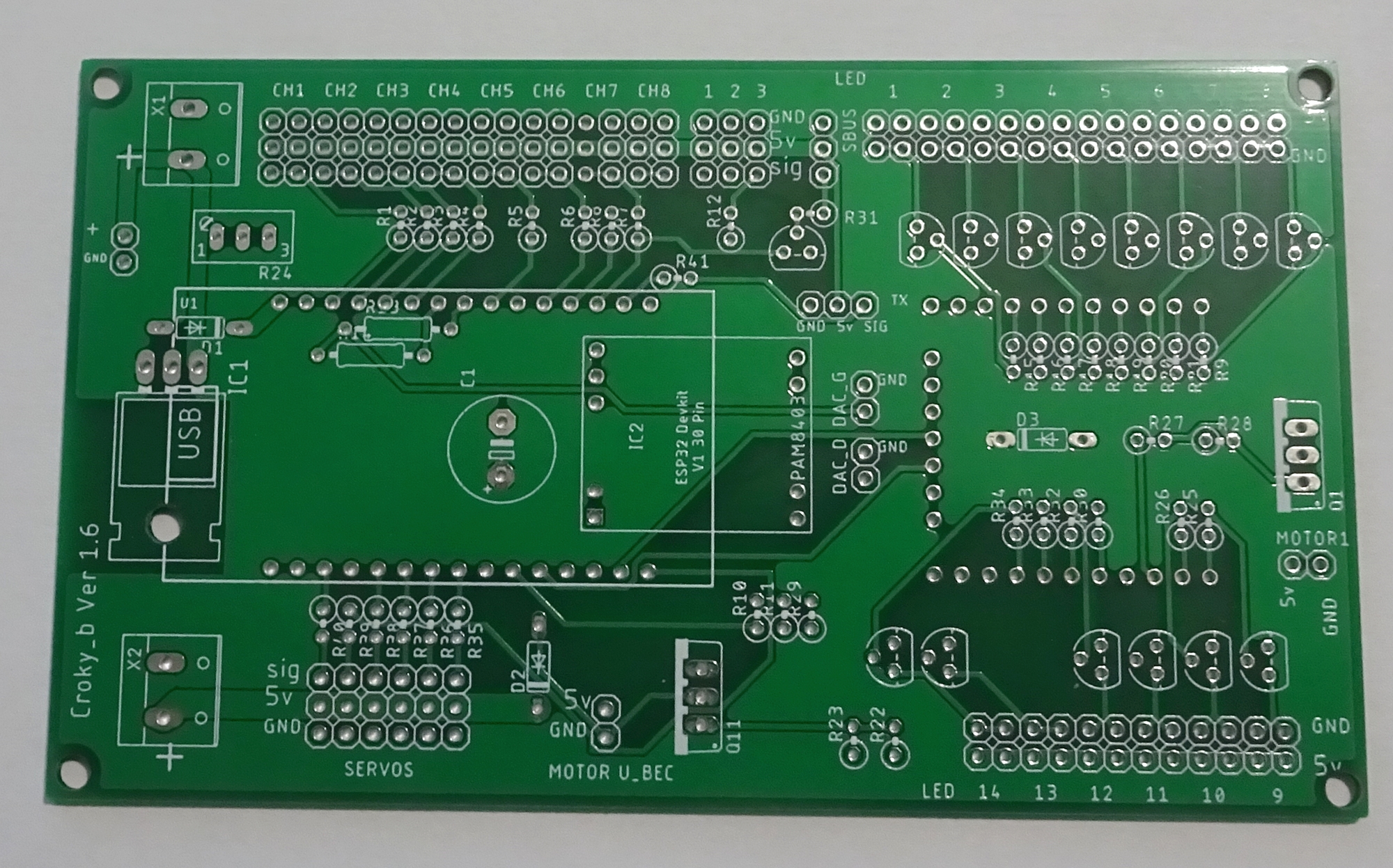 PCB carte MAXI fabriqué par JLCPCB..