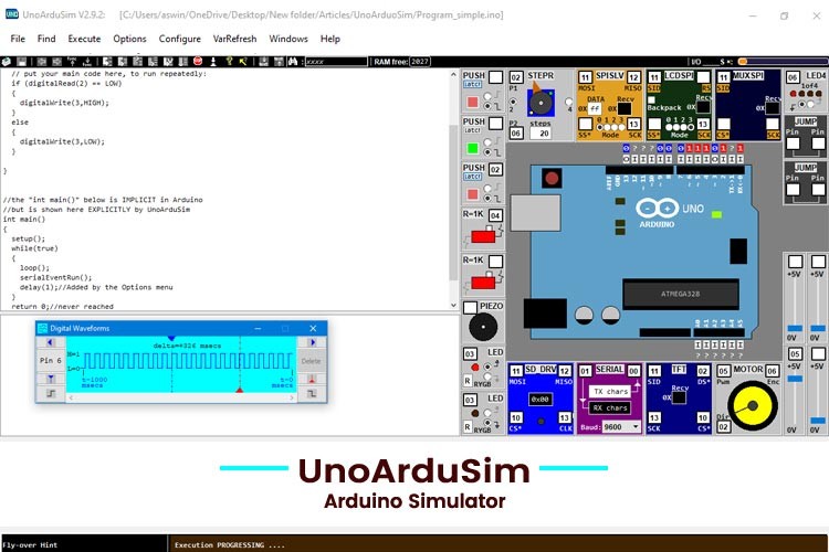 simulateur arduino uno ardusim