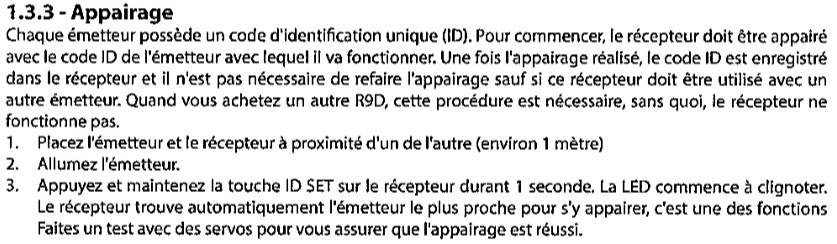 Méthode d'appairage
