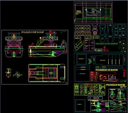 Plan Pousseur barge