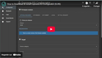 Comment télécharger et installer ExpressLRS Configurator (ELRS)