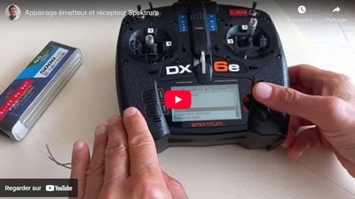 Appairage émetteur et récepteur Spektrum.