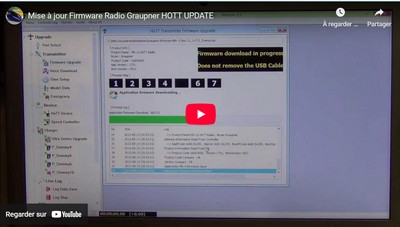 Mise à jour Firmware Radio Graupner HOTT UPDATE.
