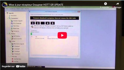 Mise à jour récepteur Graupner HOTT GR UPDATE.