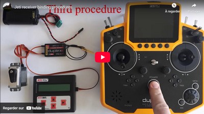 Vidéo binding radio JETI.