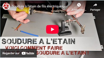 Soudure à l'étain de fils électriques - servo / moteur / ESC: