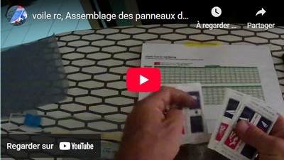 Voile rc, Assemblage des panneaux de voile creuse: