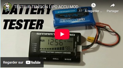 TESTEUR TENSION LIPO ACCU MODELISME / Li-Po / Li-Ion / Li-Fe / NiCd / Nimh TUTORIEL:.